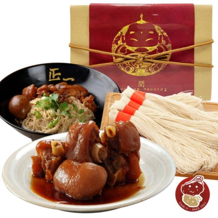 閏月-豬腳麵線禮盒(鴻運豬腳4包+三代手工麵線2綑)